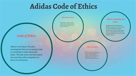 adidas ethical criteria.